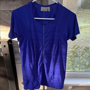 Athleta Royal Blue Short Sleeve Tee